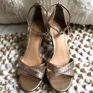 Nordstrom BP Foil Shimmer Heels 5.5